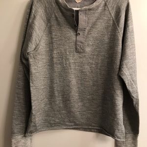 Grey Henley LS shirt